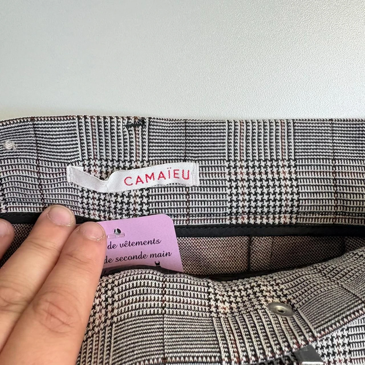 Cama®au grey stripe black pants 34 – photo 3